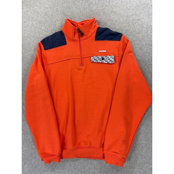 Auburn Tigers‎ Campus 1/4 Zip Pullover Sweatshirt (Women's Large) Orange - Picture 1 of 13
